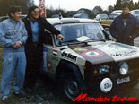 1986, Semperit Rallye. Hajdanán Érdi Tibi és Hoffer Barna komálos szerelőimmel.