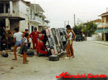 1988, a Halkidiki Rallye-n váltócsere.